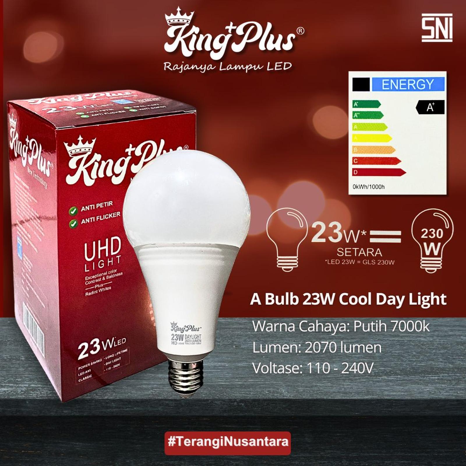 Led King Plus Regular A-Bulb 23w 7000K