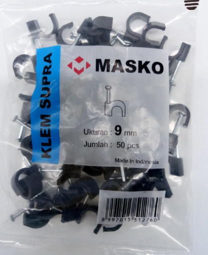 Klem Masko Supra Hitam No 9