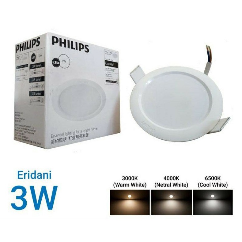Downlight Philips Eridani 3,5w IB Putih