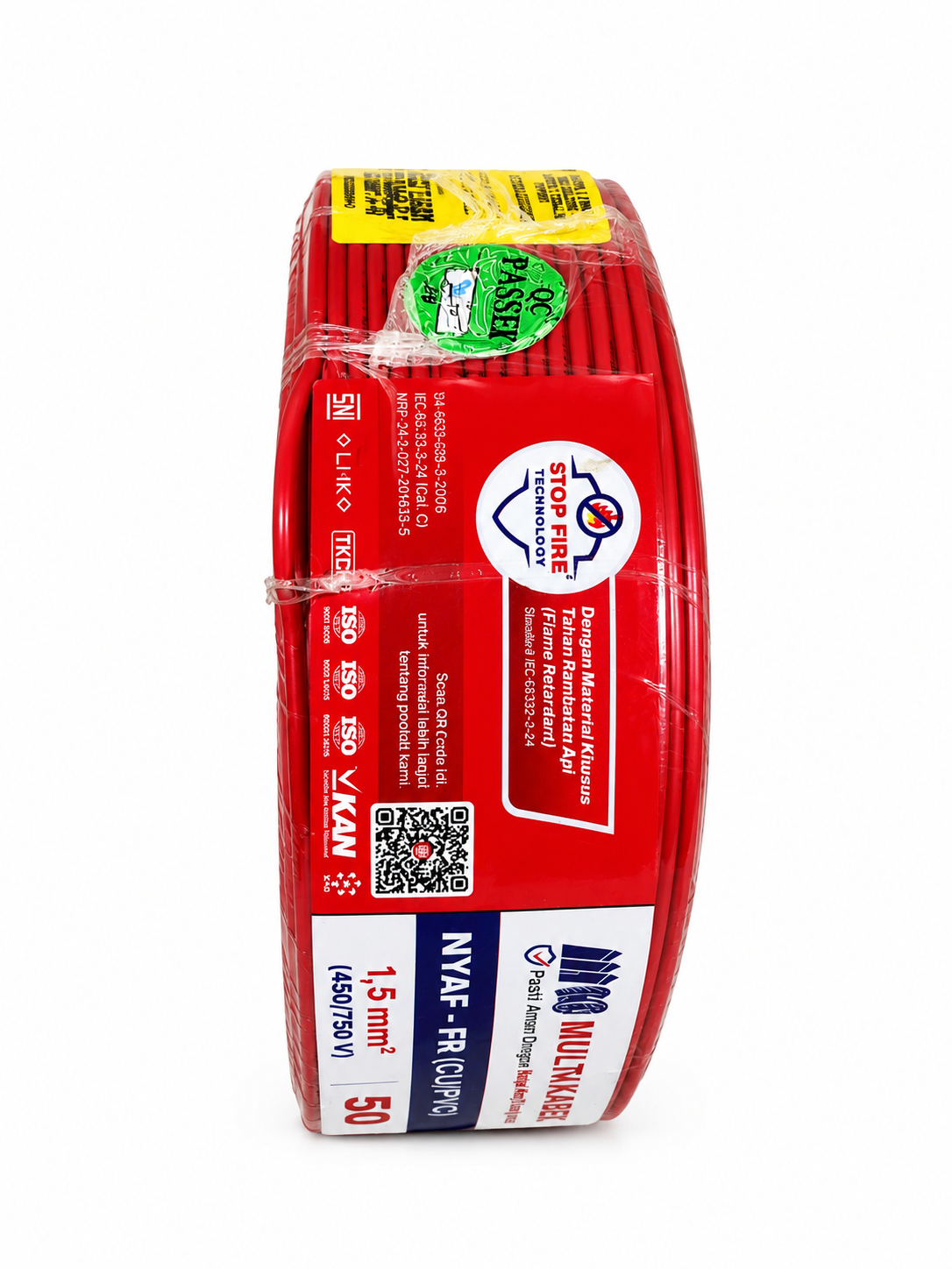 Kabel Multi NYAF 1,5 50m Merah