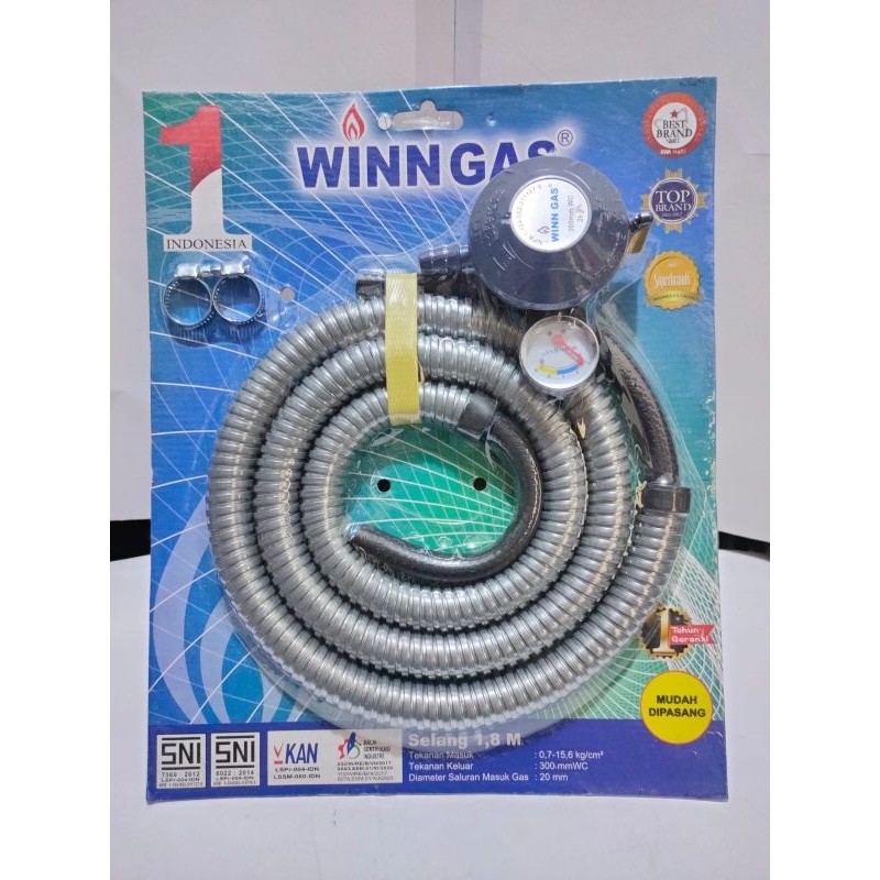 Regulator + Selang Winn Gas W 298