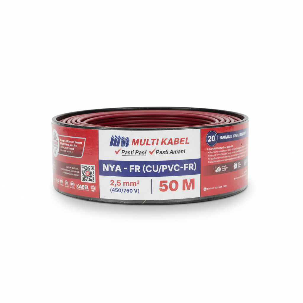 Kabel Multi NYA 2,5 50m Merah