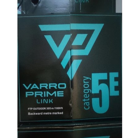 Kabel LAN/UTP Varro Cat 5E Outdoor (Hitam) 305m