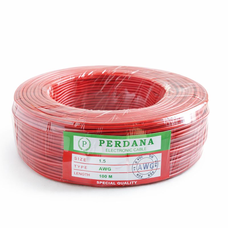 Kabel Perdana AWG 1,5 Merah 100m