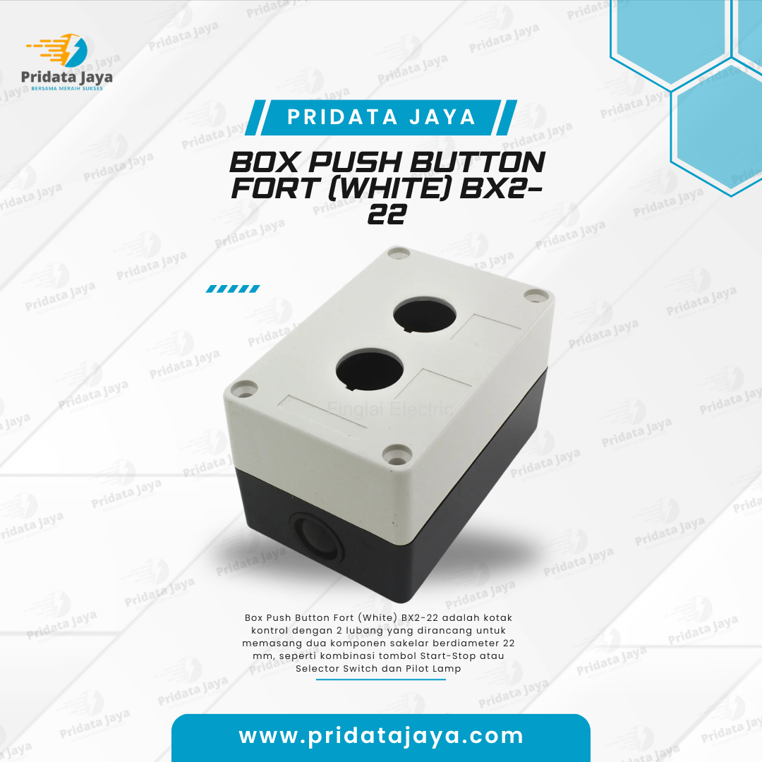 Box Push Button Fort (White) BX2-22