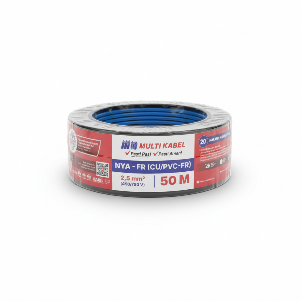 Kabel Multi NYA 2,5 50m Biru