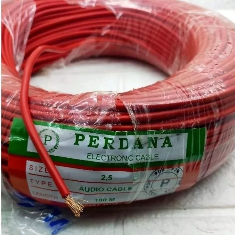 Kabel Perdana AWG 2,5 Merah Ecer/m
