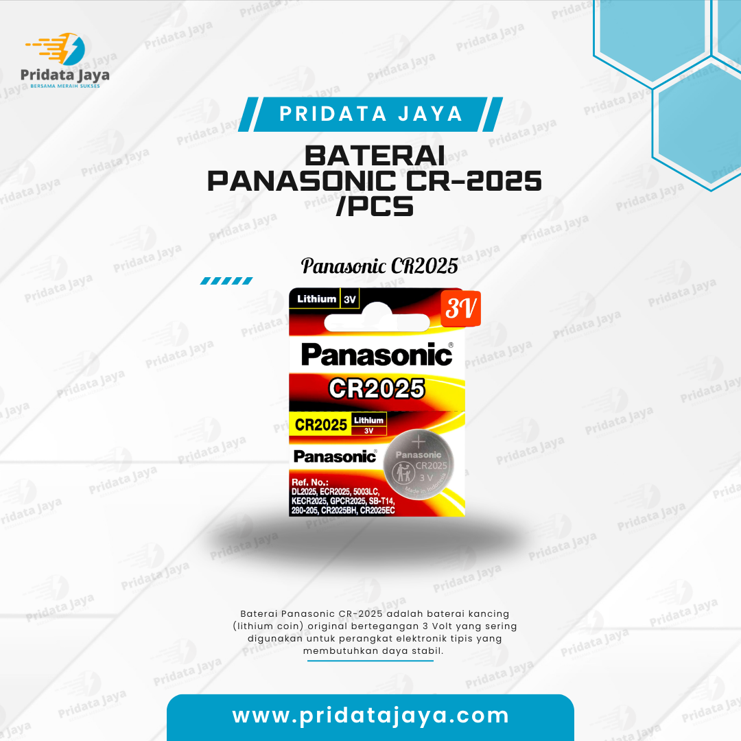 Baterai Panasonic CR-2025 /pcs