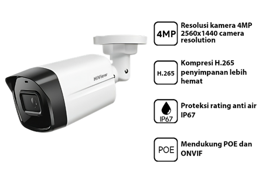 Kamera Hiview Seri-D IPC B-40 4MP Outdoor