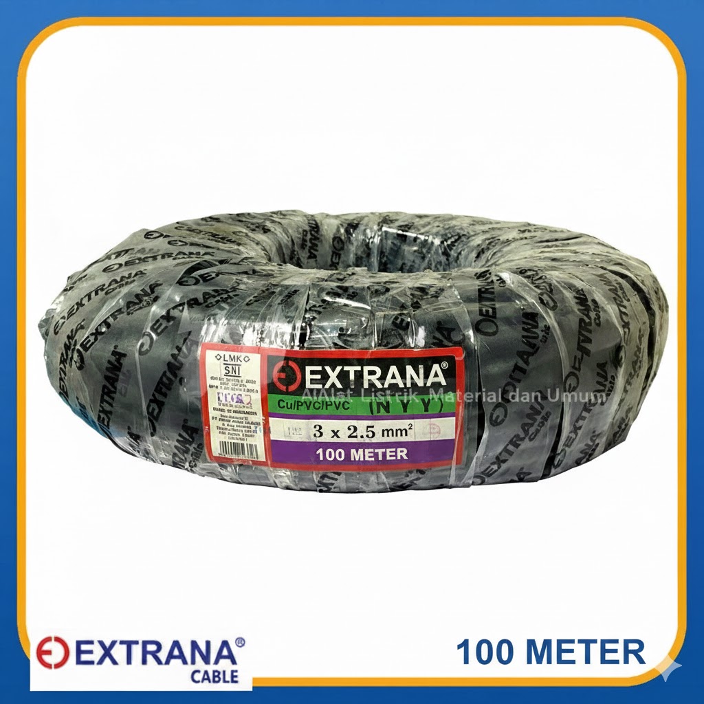 Kabel Extrana NYY 3x 2,5 100m
